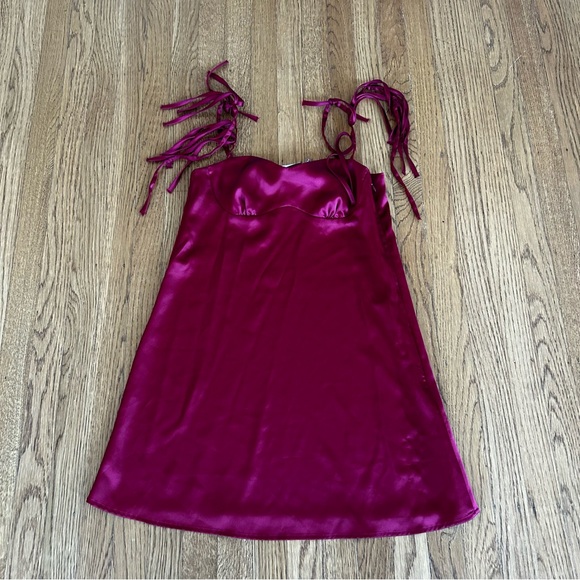 ASOS Dresses & Skirts - Burgundy Satin Slip Dress